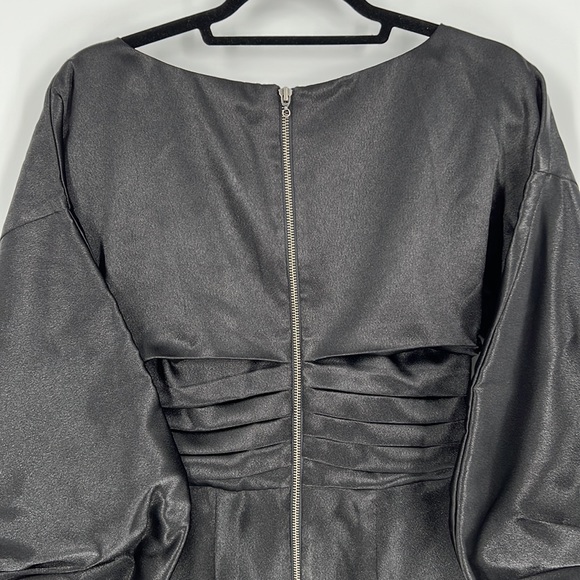 h:ours Cristiano Mini Dress in Black Noir Small - Picture 8 of 11